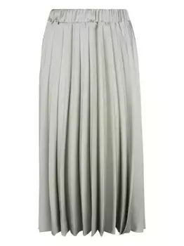 Атласная юбка миди D.Exterior, зеленый