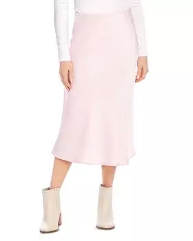 Атласная юбка миди Karen Kane, розовый