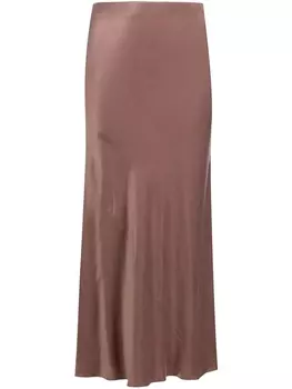 Атласная юбка миди VOZ, фиолетовый