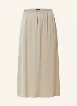 Атласная юбка oui, бежевый