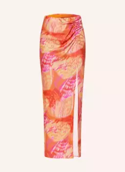 Атласная юбка sandy Gina Tricot, оранжевый