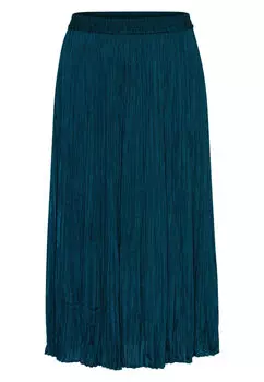 Атласная юбка со складками Zero, зеленый