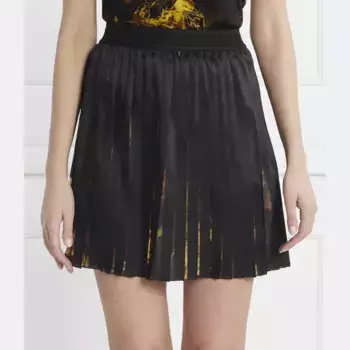 Атласная юбка Versace, черный