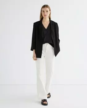 Атласная женская блузка Vila, черный