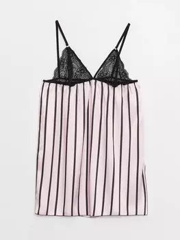 Атласная женская ночная рубашка с бретелями Path-y, розовый