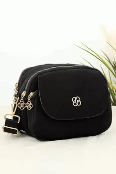 Атласная женская сумка через плечо Veronica с 3 отделениями BP-4769O BPANYA, черный