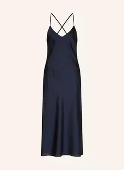 Атласное коктейльное платье Swing, синий