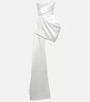 Атласное мини-платье Bridal Blair ALEX PERRY, белый