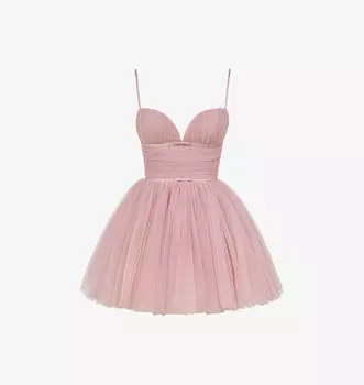 Атласное мини-платье Эммелиетт House Of Cb, розовый