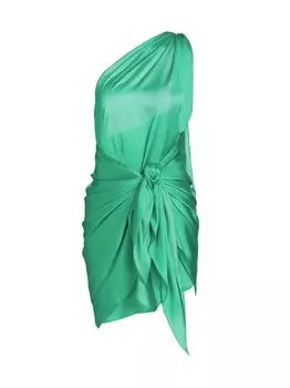 Атласное мини-платье Marea с завязками спереди BAOBAB