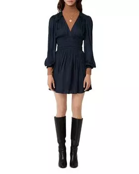 Атласное мини-платье Riane Maje