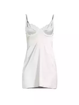 Атласное мини-платье Sienna с вырезами Kat The Label, слоновая кость