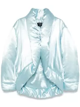 Атласное пальто Rochas, синий