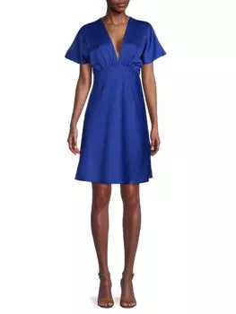 Атласное платье А-силуэта Renee C., цвет Royal Blue