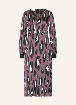 Атласное платье ciisola CINQUE, цвет DUNKELLILA/SCHWARZ/WEISS