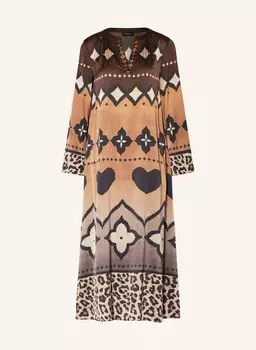 Атласное платье Grace, коричневый