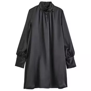 Атласное платье H&amp;M, черный