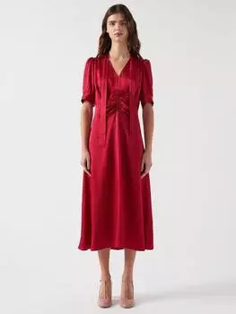 Атласное платье хэтти L.K.Bennett, цвет Cherry