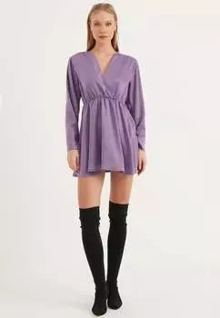 Атласное платье Herita, фиолетовый