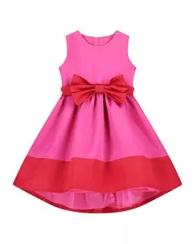 Атласное платье Holly Hastie Florence Bow, розовый/мультиколор