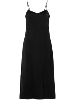 Атласное платье-комбинация Fabiana Filippi, черный