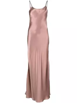 Атласное платье-комбинация Liquid VOZ, розовый