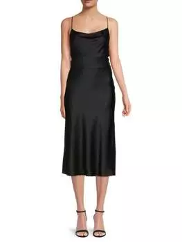 Атласное платье-комбинация Renee C. Sage