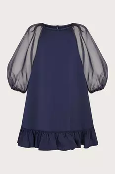 Атласное платье Луизиетта Monsoon, синий