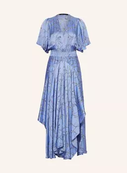 Атласное платье Maje, голубой