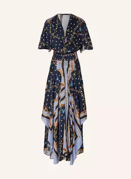 Атласное платье Maje, синий