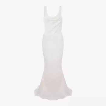 Атласное платье макси Odette House Of Cb, слоновая кость