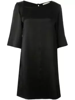 Атласное платье миди MISCI, черный