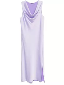 Атласное платье миди Patrizia Pepe, фиолетовый
