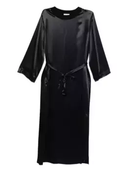 Атласное платье миди Peserico, синий