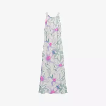 Атласное платье миди с цветочным принтом Claudie Pierlot, цвет divers