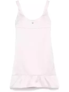 Атласное платье мини с логотипом 4G Givenchy, розовый