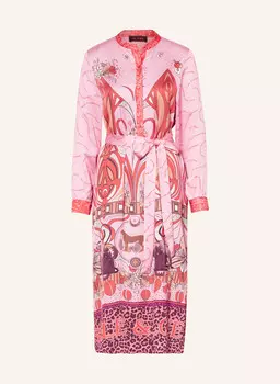 Атласное платье miss goodlife, цвет ROSA/DUNKELORANGE/BEIGE