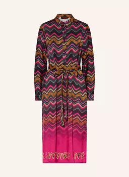 Атласное платье miss goodlife, темно-серый/розовый/оранжевый