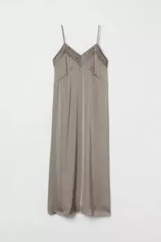 Атласное платье на бретелях H&amp;M, грейдж