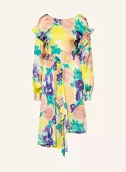 Атласное платье Remain, зеленый