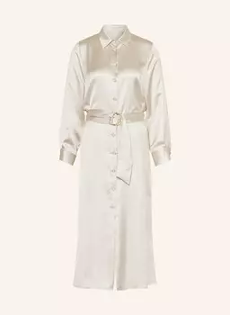 Атласное платье-рубашка Liu Jo, бежевый