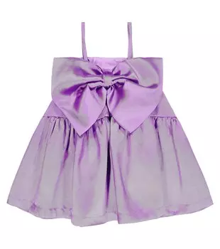 Атласное платье с бантом Caroline Bosmans, фиолетовый