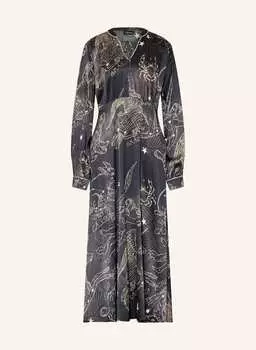 Атласное платье с драгоценными камнями Grace, мультиколор