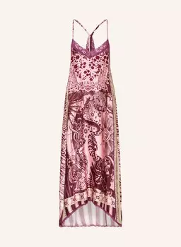 Атласное платье с кружевом Miss Goodlife, красный