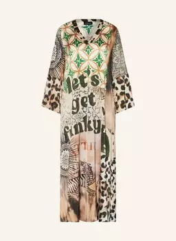 Атласное платье с рукавами 3/4. Grace, коричневый