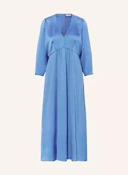 Атласное платье с рукавами 3/4. Riani, синий