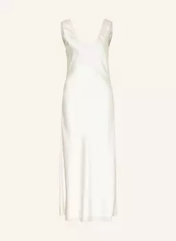 Атласное платье сасумма Samse Samse, экрю