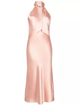 Атласное платье Sienna Galvan London, розовый