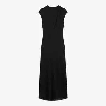 Атласное платье средней длины Akane с драпировкой Ted Baker, черный