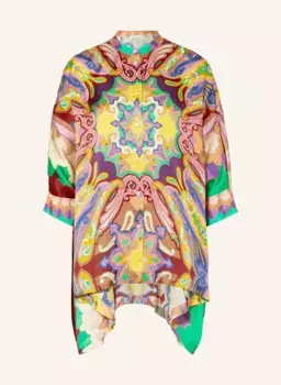 Атласное пончо Grace, красный